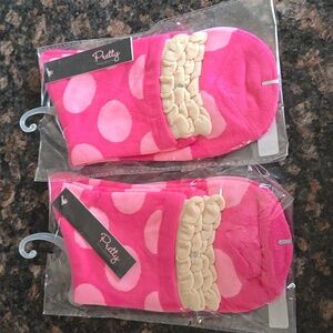 Pretty Persuasions Pink and Cream Women's Socks 2 pair